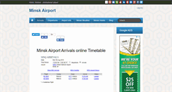 Desktop Screenshot of minskairport.com