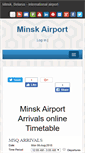 Mobile Screenshot of minskairport.com